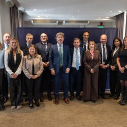 Mahiques y Rosatti se reunieron con los presidentes de las Cámaras Federales para coordinar la implementación del sistema acusatorio
