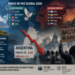 Radiografía del Índice de Paz Global 2026: Argentina protagoniza una de las mayores caídas del mundo